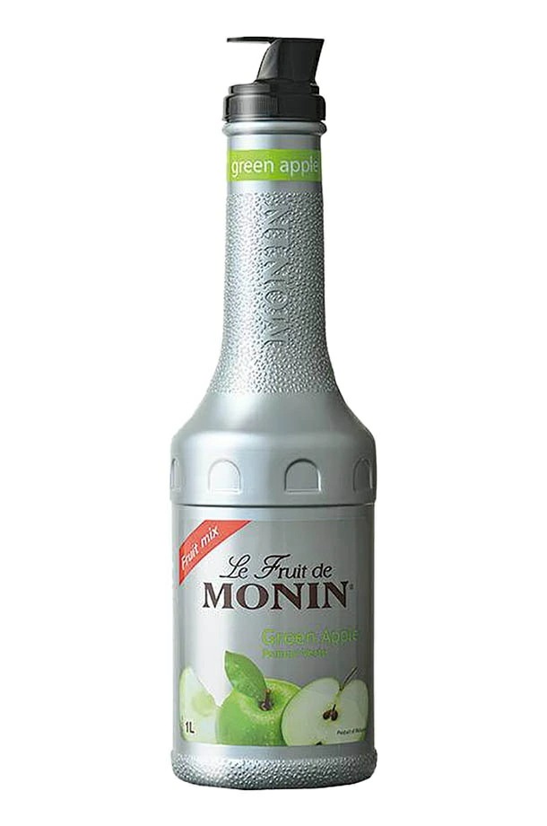【送料無料】MONIN モナン グリーンアップル フルーツミックス ペット 1000ml 1L8本【ご注文は8本まで同梱可能】ノンアルコール シロップ