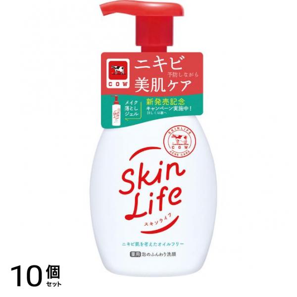 薬用泡のふんわり洗顔ポンプ付 160mL 10個セット