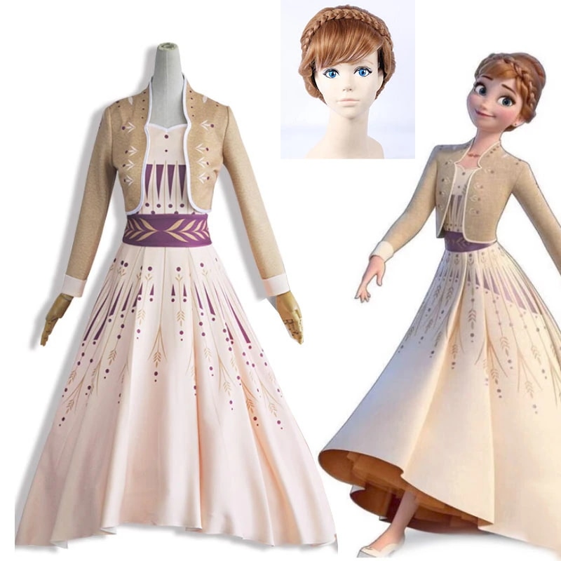 アナと雪の女王 エルサ アナ Anna あな 雪の女王 コスプレ 衣装 コスチューム ドレス 大人 プリンセス 仮装 ハロウィン コスプレ衣装 ウィッグ 追加可能