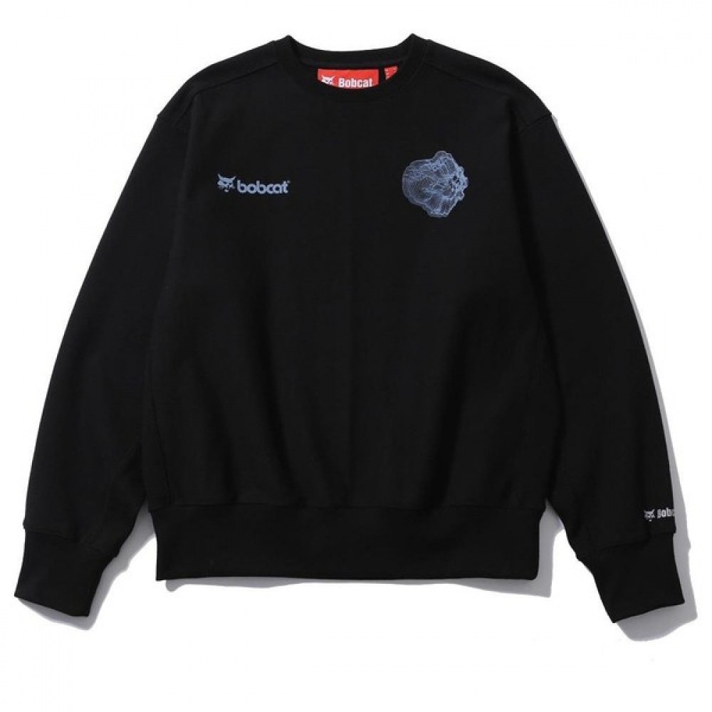 [Bobcat] マシンカプセルライン-ウォーターポンプスウェットシャツ-ブラック