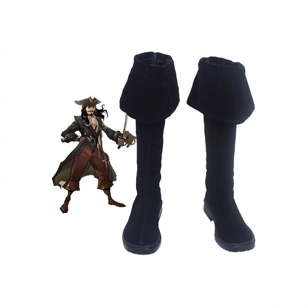 パイレーツ オブ カリビアン シューズ キャプテン ジャック スパロウ ブラック パイレーツ ブーツ 靴