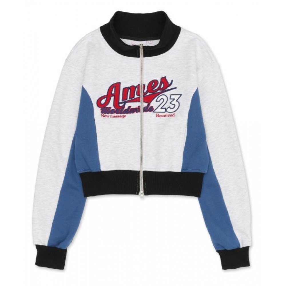 エイムズ-ワールドワイドスポーティーツーウェイジップアップグレー