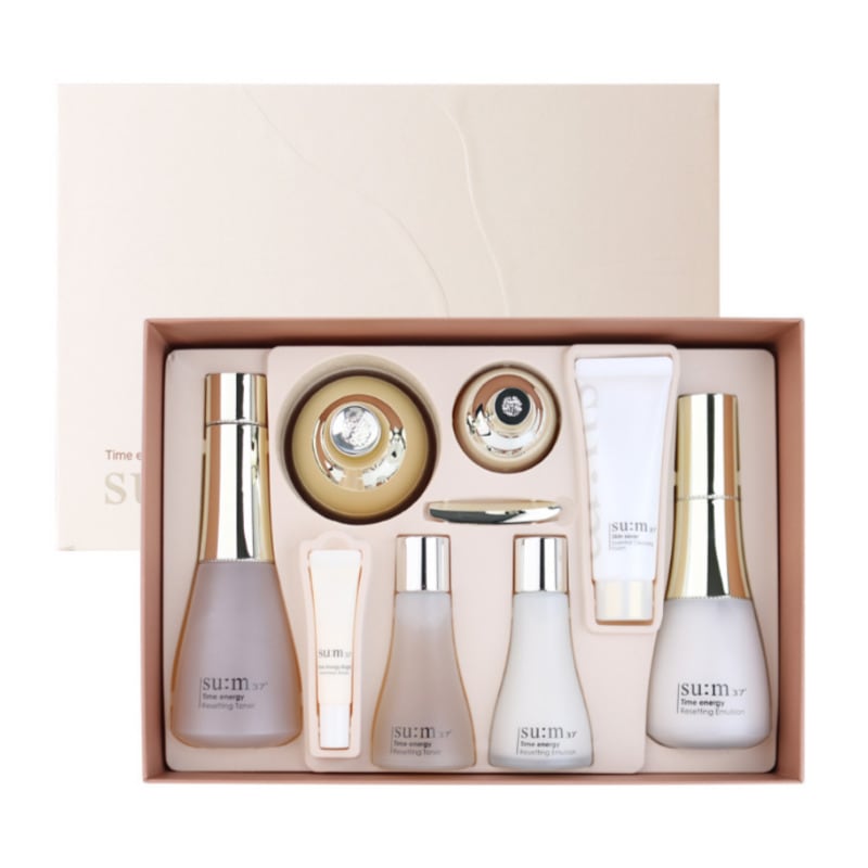 タイムエナジー 3種スキンケア スペシャルセット 化粧水 170ml + 乳液 120ml + クリーム 30ml + ミニサイズ5点付き