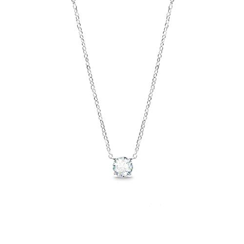 ENDEAVOURスワロフスキージルコニアネックレス6.5mmSwarovskiZirconiaシルバー92518Kホワイトゴールド仕上げ金属アレルギー対応