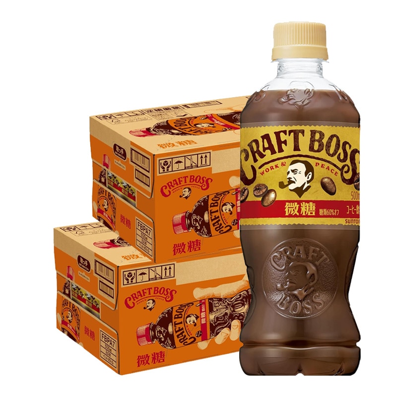 【送料無料】クラフトボス 微糖 500ml2ケース/48本