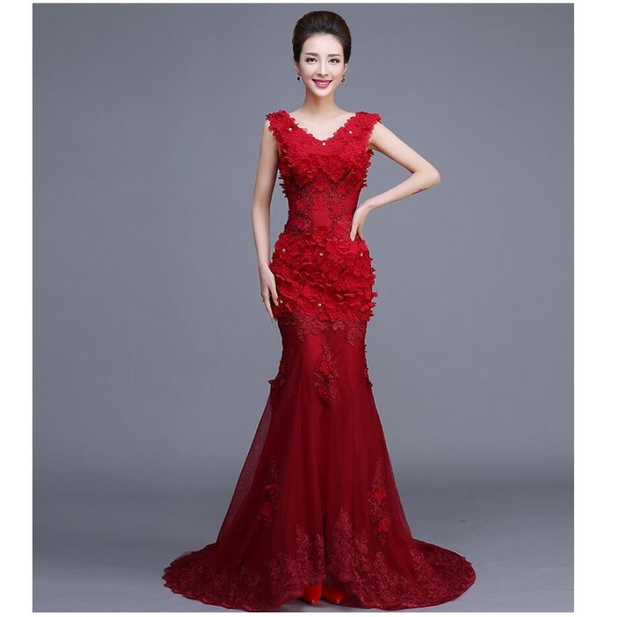 マーメイドドレス パーティードレス ロングドレス ウェディングドレス 披露宴 結婚式 演奏会 ステー 7,392円