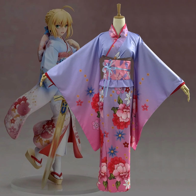 Fate My King Saber Qing コスプレ衣装 浴衣 振袖 和風 着物 女性 4,925円