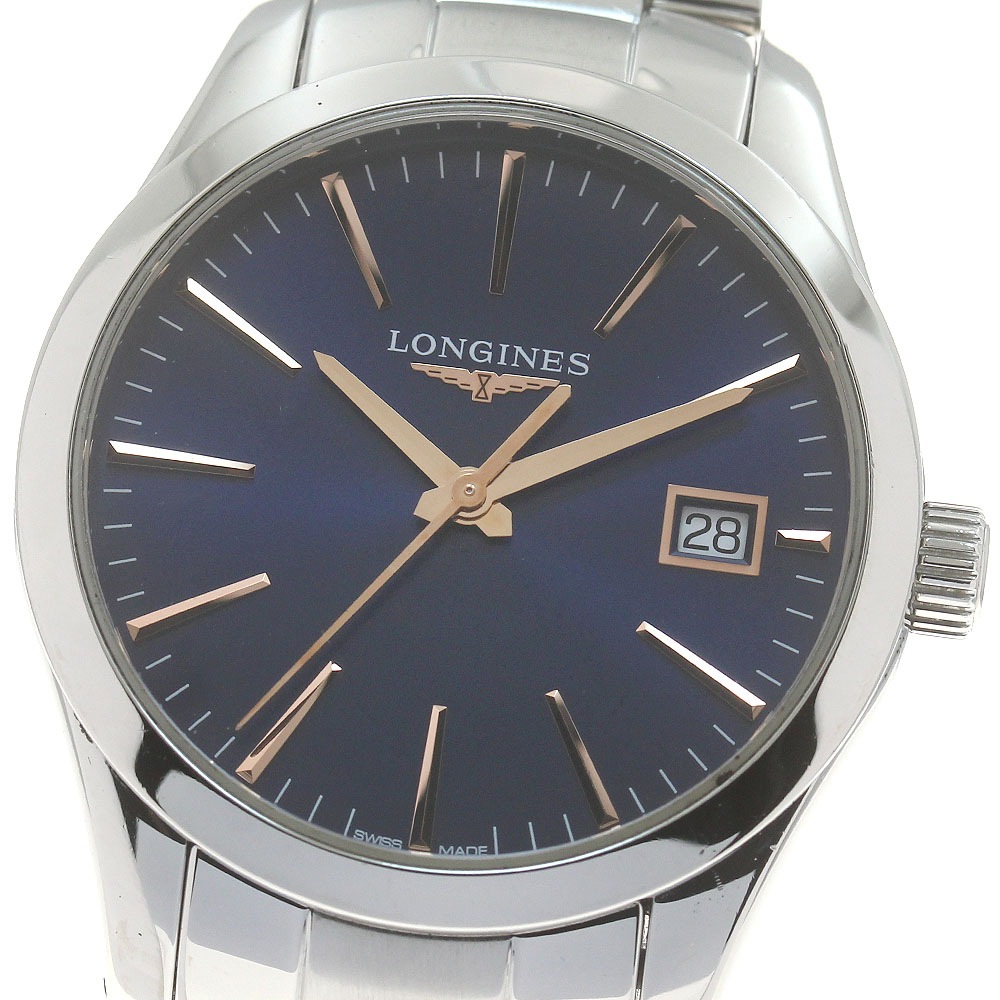 ロンジン LONGINES L2.386.4 コンクエスト クラシック クォーツ レディース 良品 _871886【中古】