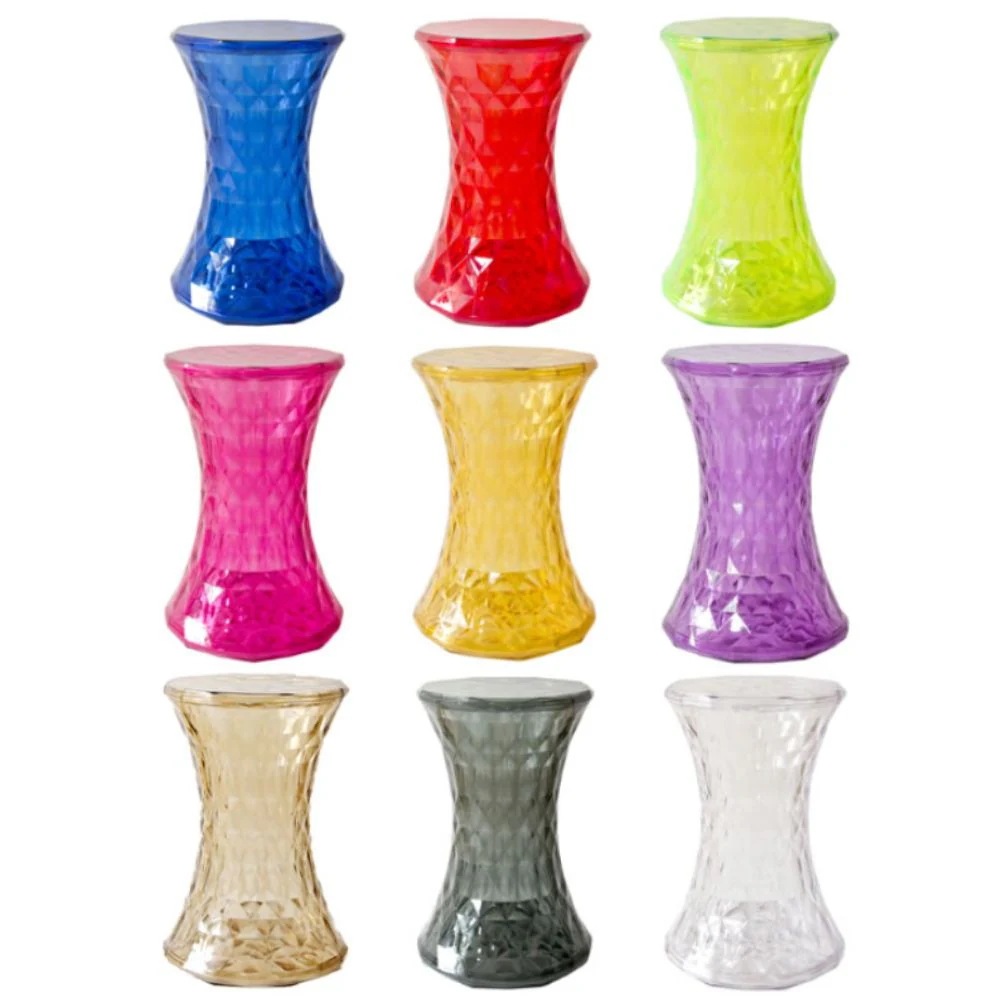Kartell カルテル リプロダクト ジェネリック家具 ストーンスツール オットマン チェア 椅子 飾り台 サイドテーブル 円形 丸 インテリア クリスタル おしゃれ かわいい CH-H002