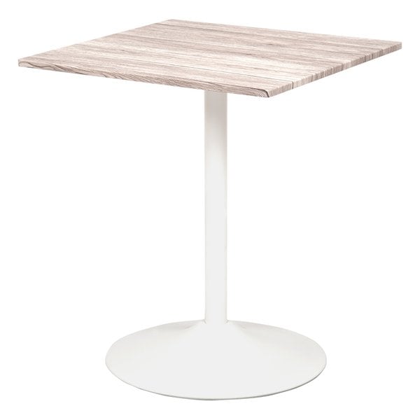 2022年ファッション福袋 おしゃれ 角型 カフェテーブル スチール LT-4919WH ホワイト直径60高さ70cm テーブル