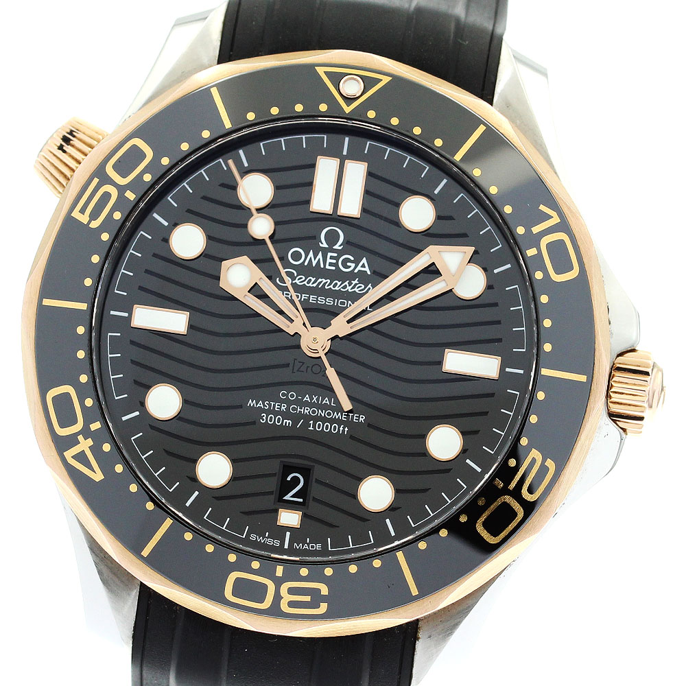 オメガ OMEGA 210.22.42.20.01.002 シーマスター ダイバー300ｍ コーアクシャル K18PGベゼル 自動巻き メンズ 良品 箱・保証書付き_875411【中古】