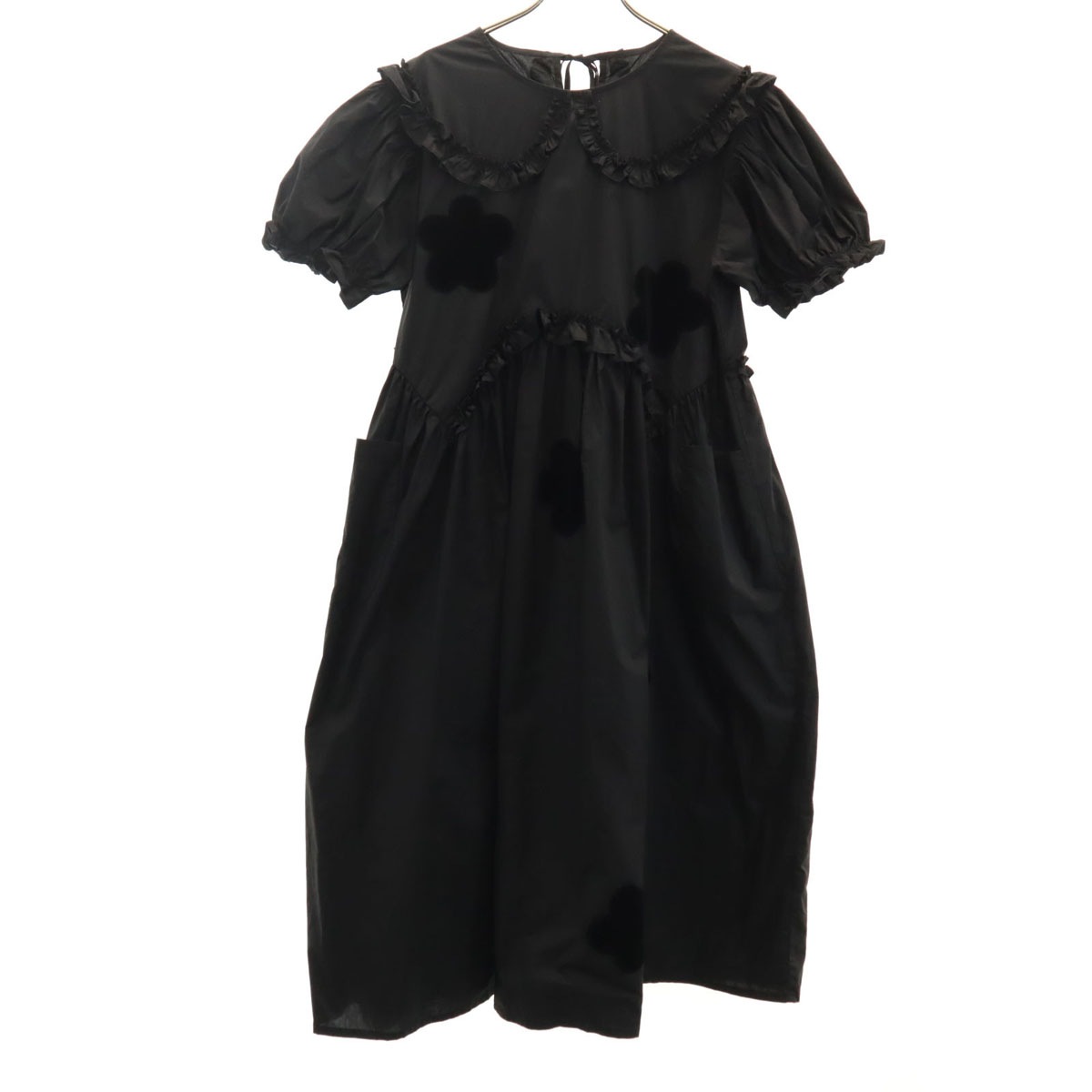 imakokoni girl イマココニガール 半袖 ワンピース L ブラック レディース 古着