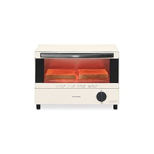 【即納】アイリスオーヤマ トースター オーブントースター 2枚焼き トースト 1000W トレー 付 ホワイト EOT-011-W