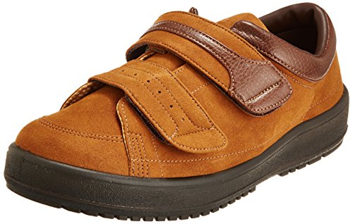 ムーンスター メンズ リハビリ 介護靴 Vステップ04 (両足同サイズ) 0088as ブラウン 24.0 cm 3E