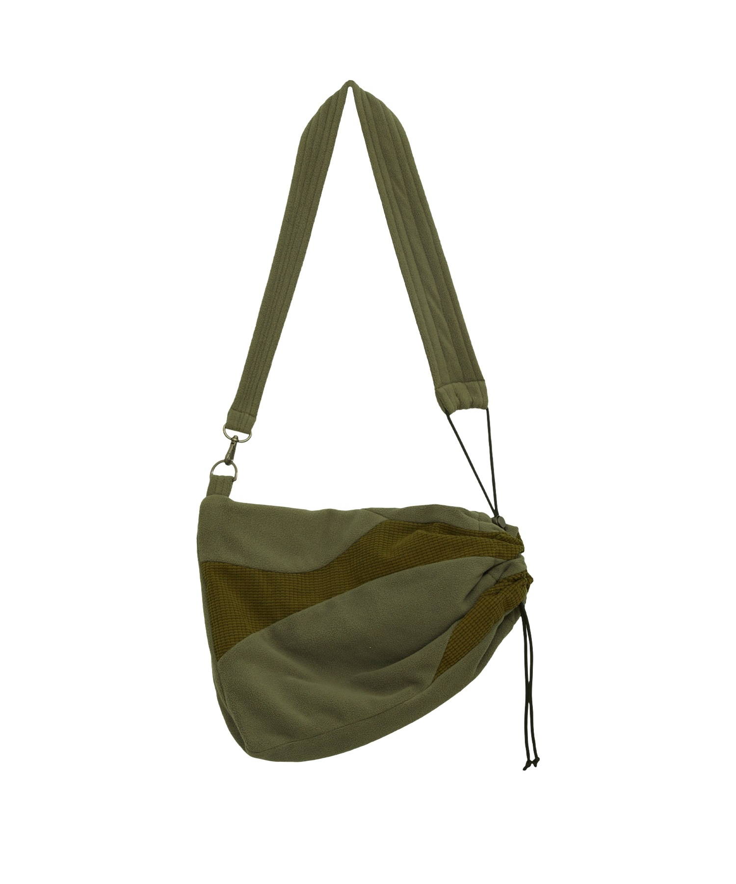 【SANSANGEAR】 FLEECE CROSS BAG : KHAKI