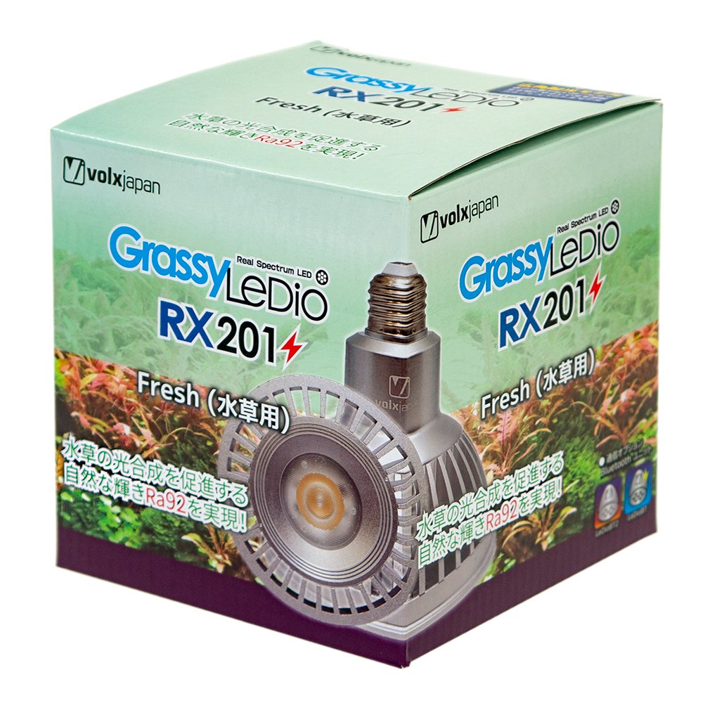 ボルクスジャパン　Ｇｒａｓｓｙ　ＬｅＤｉｏ　ＲＸ２０１　Ｆｒｅｓｈ／フレッシュ　水槽　ライト　照明　ＣＲＣ10―15―10―90―10