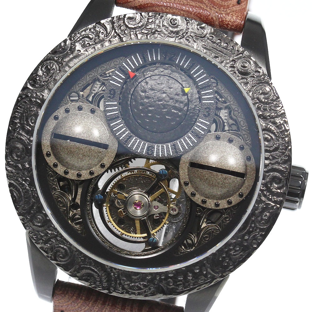 深見東州 Toshyu Fukami 縄文 トゥールビヨン 手巻き メンズ 良品 _768074【中古】