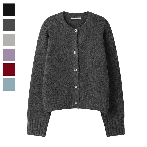 女子バミル ラウンド 長袖カーディガン SGW-CA-Q094-チャコール