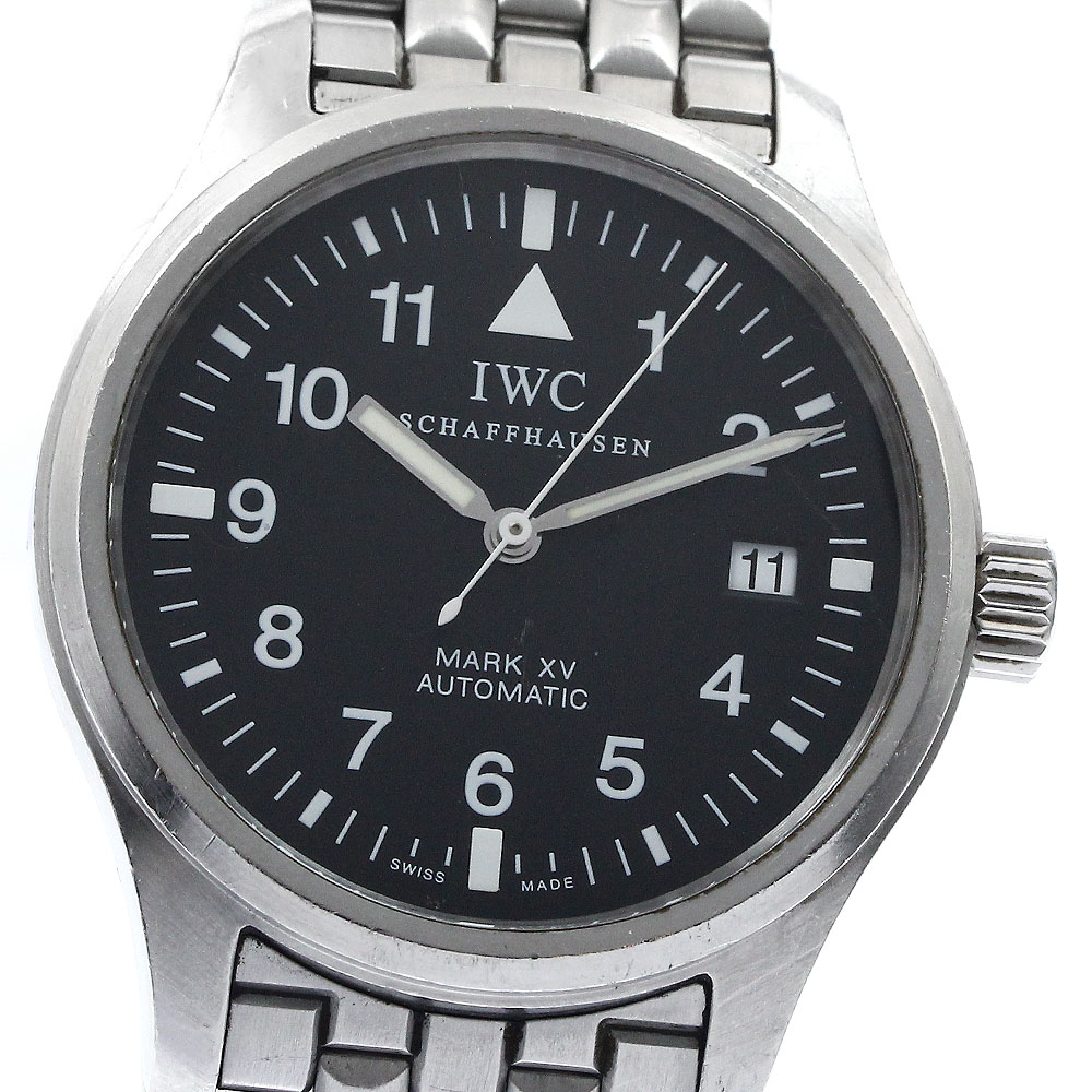 IWC IWC SCHAFFHAUSEN IW325307 パイロットウォッチ マークXV デイト 自動巻き メンズ 保証書付き_894149【中古】