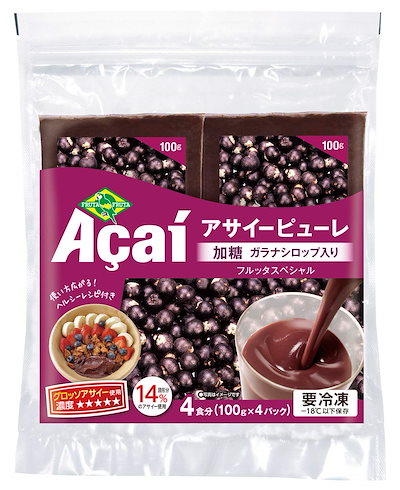 他サイト： [冷凍]フルッタフルッタ　 アサイーピューレ　加糖　400gの商品画像