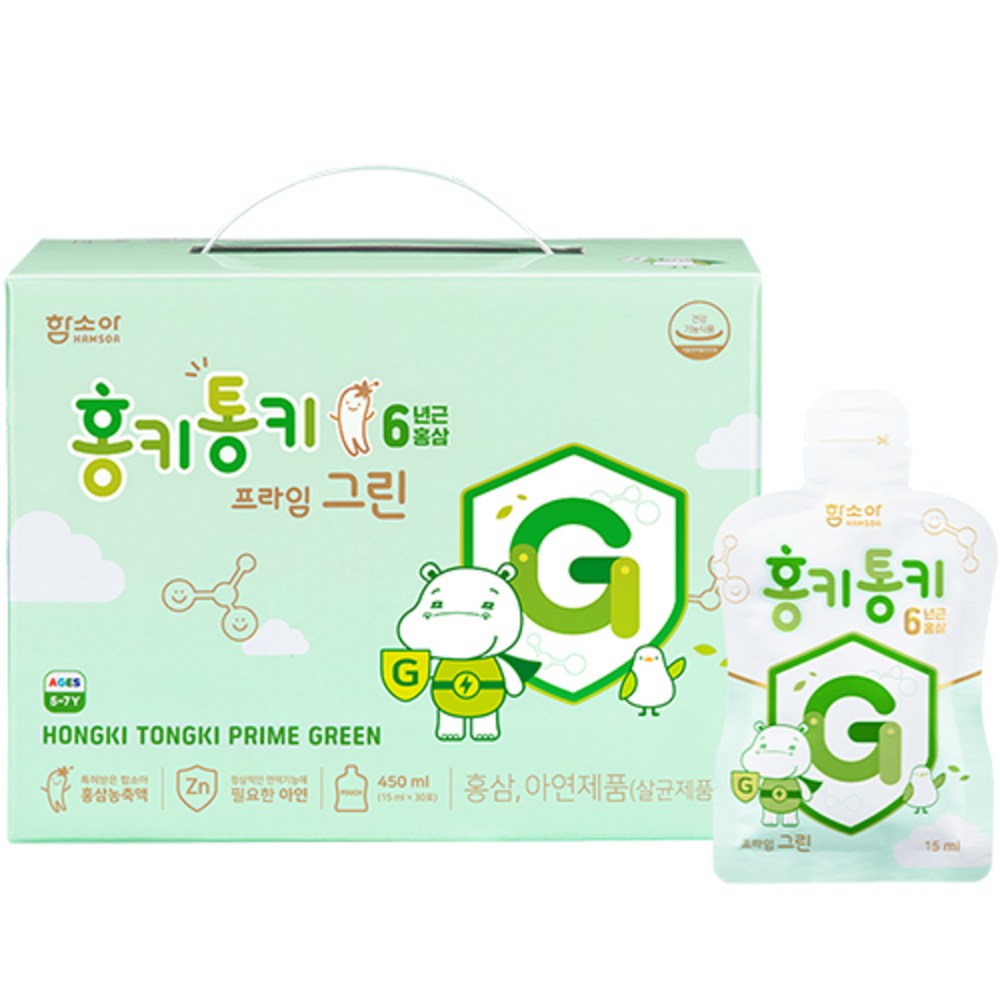 ハムソアホンキートンキープライムグリーンユア紅参15ml30個