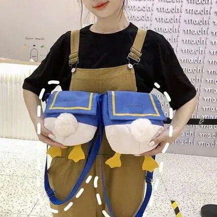 【1つ買うと10個もらえる】メガ割販売ドナルドダックのキャンバスバッグ可愛いショルダ－バッグ斜めがけ小さめサイズ大きめサイズ