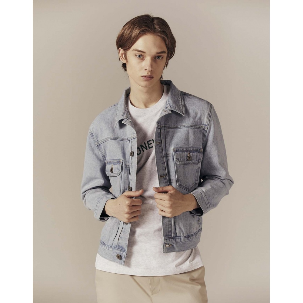 GIORDANO 073508デニムトラッカージャケット_3color