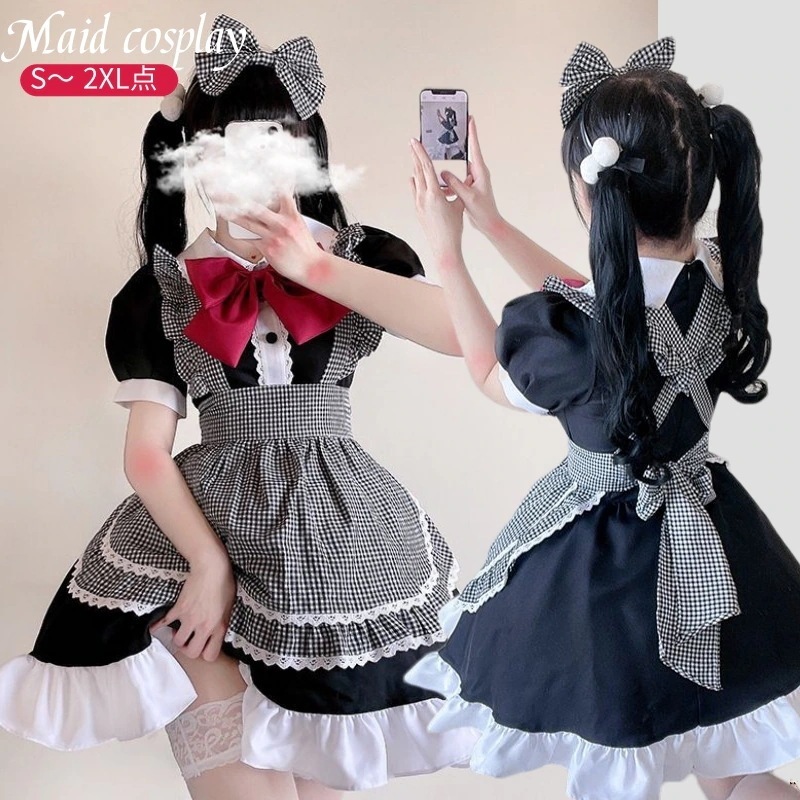 コスプレ ハロウィン メイド服 衣装 ロリータワンピース　アニメ かわいい コスチューム コスプレ衣装 大人用 ワンピース エプロン 仮装パーティー 仮装 結婚式 余興 fxy100230パーセント割