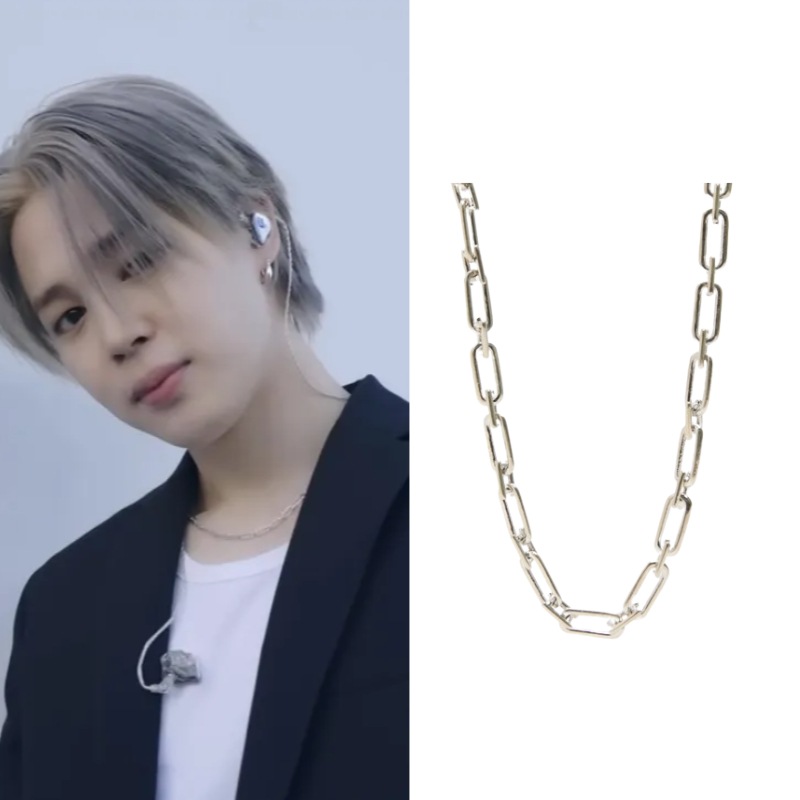 【BTSジミン着用】【当店特典付き】N1003シルバーネックレス