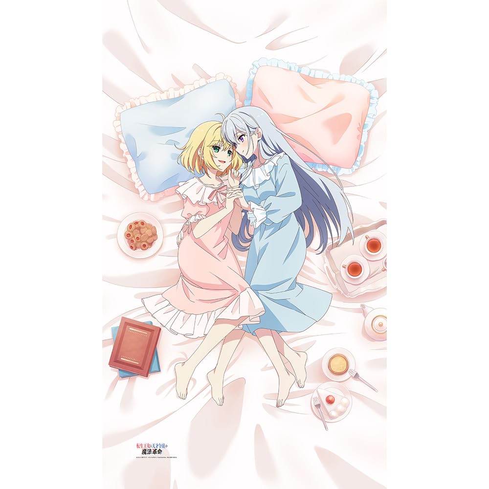 Ｋｅｙ－ｔｈ 転生王女と天才令嬢の魔法革命 描き下ろしシーツ（アニスフィア＆ユフィリア）笑顔ｖｅｒ． 長辺約220cm×短辺約128cm ポリエステル