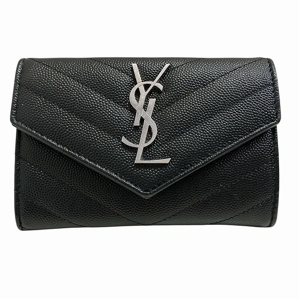 イヴ・サンローラン カサンドラ スモール エンベロープウォレット 414404 2つ折り財布