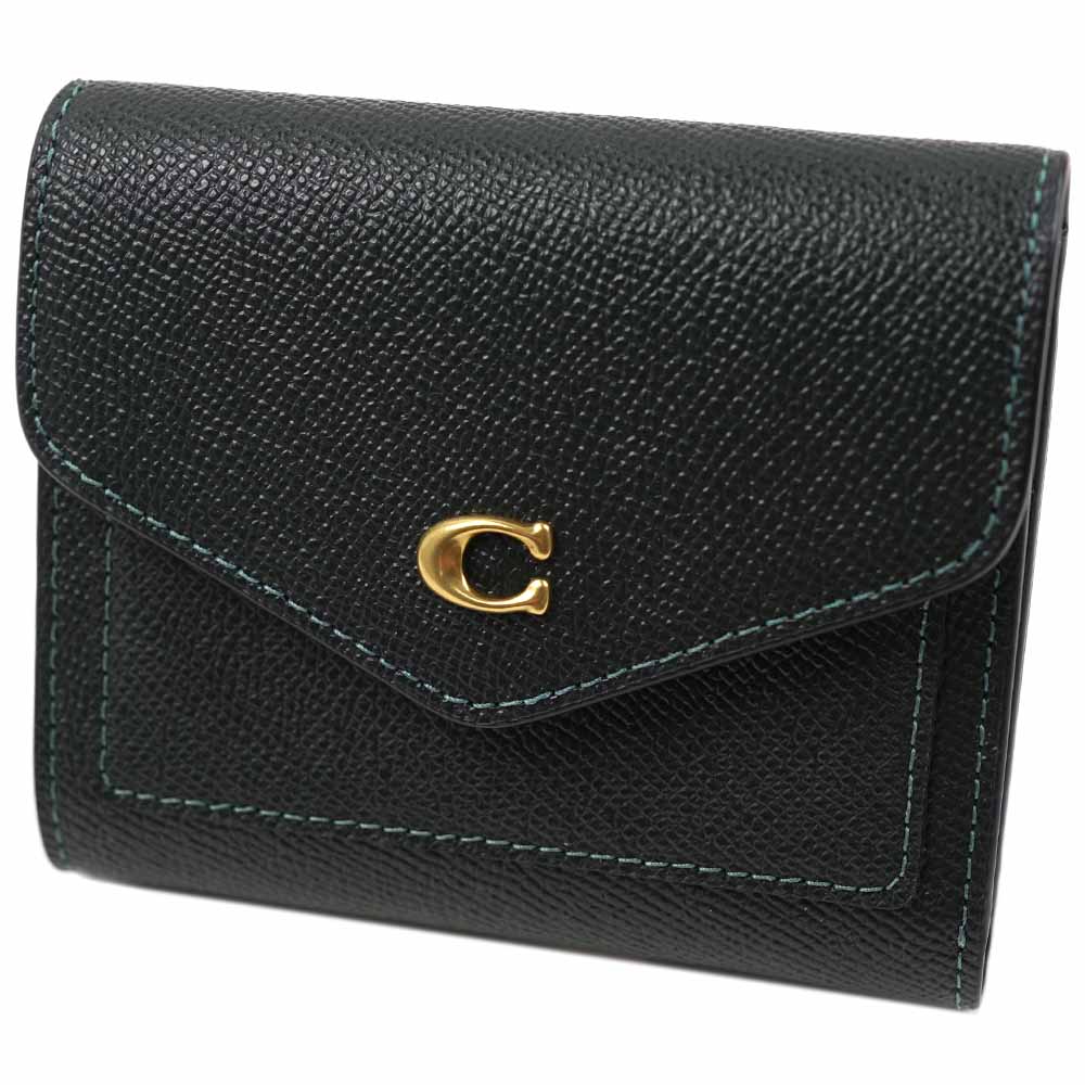 コーチ COACH C2328 B4RFT ウィン 三つ折り財布 スモールウォレット アマゾングリーン レディース WYN SMALL WALLET C2328-B4RFT