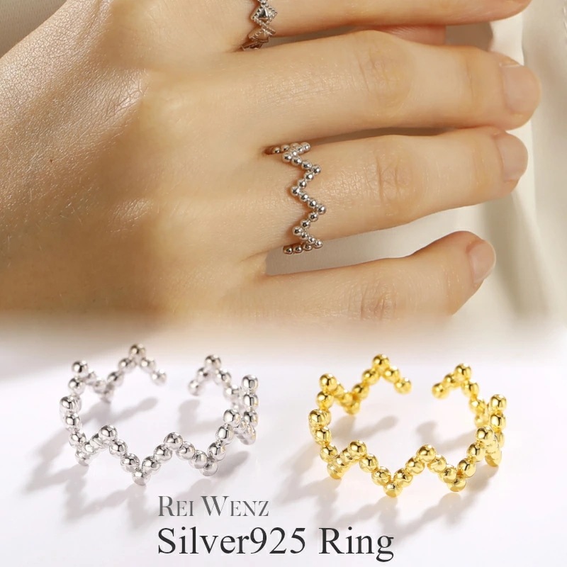 【高品質Silver925】【予約商品】シルバー リング ニュアンス 華奢 丸玉 ボール レディース 重ね 金属アレルギー インスタ ゴールド おしゃれ オフィス プレゼント 人気 韓国 5,392円