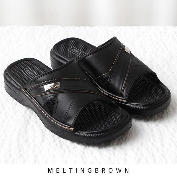 メンズ高級スリッパ レザー スリッパ メンズ オフィス スリッパ GT18