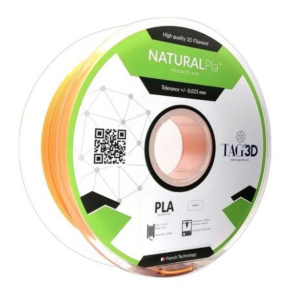 TAGin3D ナチュラルPLAフィラメント PLA NAT－1．75OR 梱包 保安 補修用品 工場 店舗用機器 3Dプリンター用フィラメント