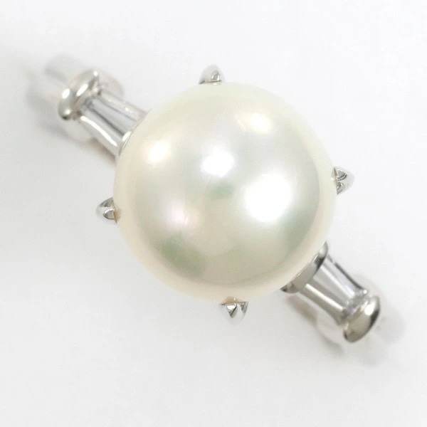 Pt900リング パール/ダイヤ 約9mm/D0.10 5.5g #11 仕上げ 中古品 程度A 中古 送料無料 動画 Youtube