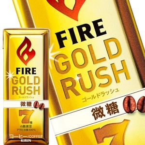 45営業日以内に出荷キリン ファイア ゴールドラッシュ 微糖 200ml紙パック96本［24本4箱］［賞味期限：2ヶ月以上］北海道沖縄離島は送料無料対象外です［送料無料］