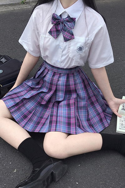 this uniform ヴィンテージチェックスカート フリーサイズ