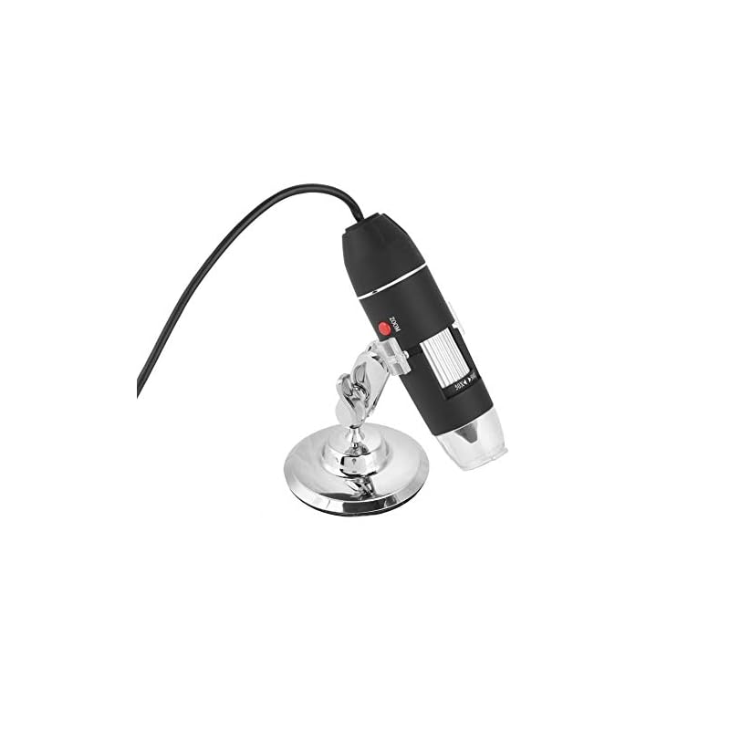 Akozonデジタル顕微鏡手持ち式電子顕微鏡500X HD USB拡大鏡ミニカメラメタルスタンド電話コンピュータに対応