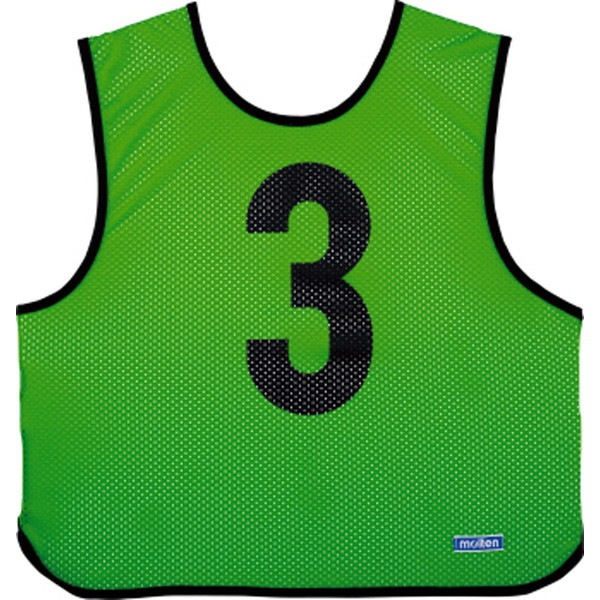 モルテン Molten ゲームベスト 蛍光グリーン 10枚組み 11～20 マルチスポーツ ウェア GB0213KG ビブス