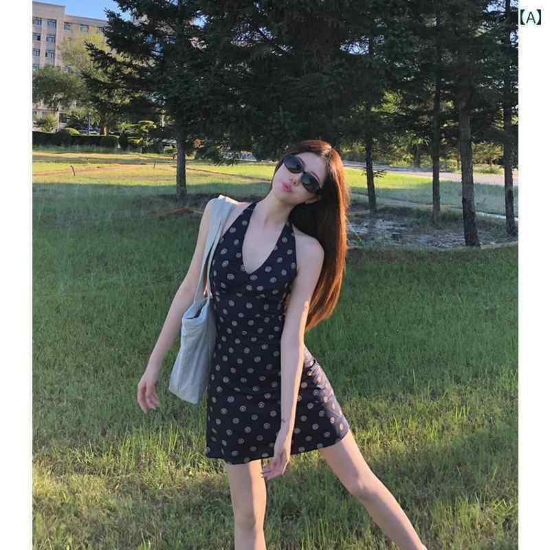 レディース トップス ホルターネック レディース トップス ホルターネック タイは タイの ビーチ スカートの レデイース 夏の の 背中が 開いた 三 亜の 海辺の 休暇の ホルターネックの ドレス 4,782円