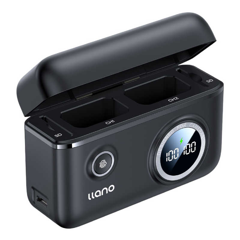 LLANO　デュアルカメラバッテリー急速充電器 NP-W126/W126S用　CHARGER-NP-W126s