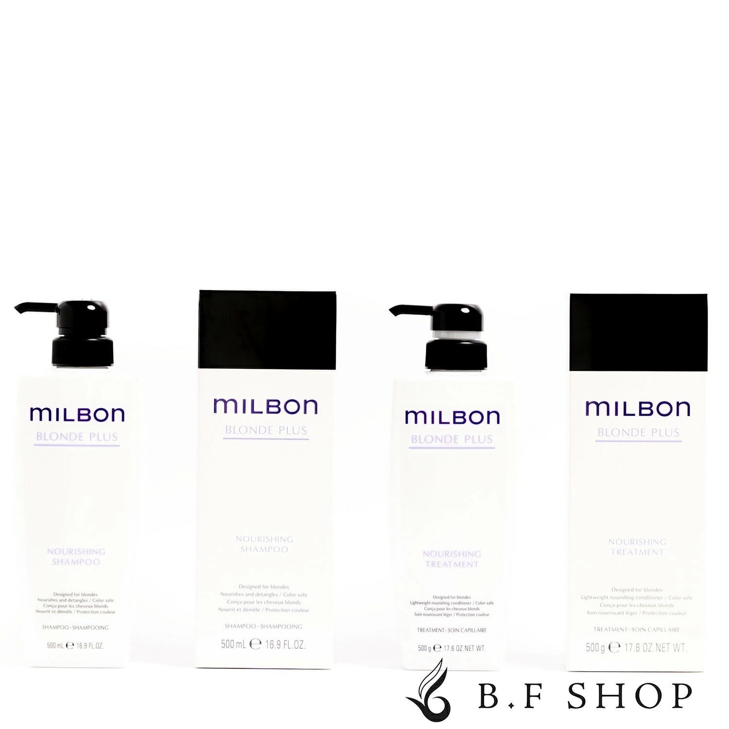【セット品】ミルボン ナリッシング シャンプー & トリートメント 500ml グローバル ミルボン ブロンドプラス LSC