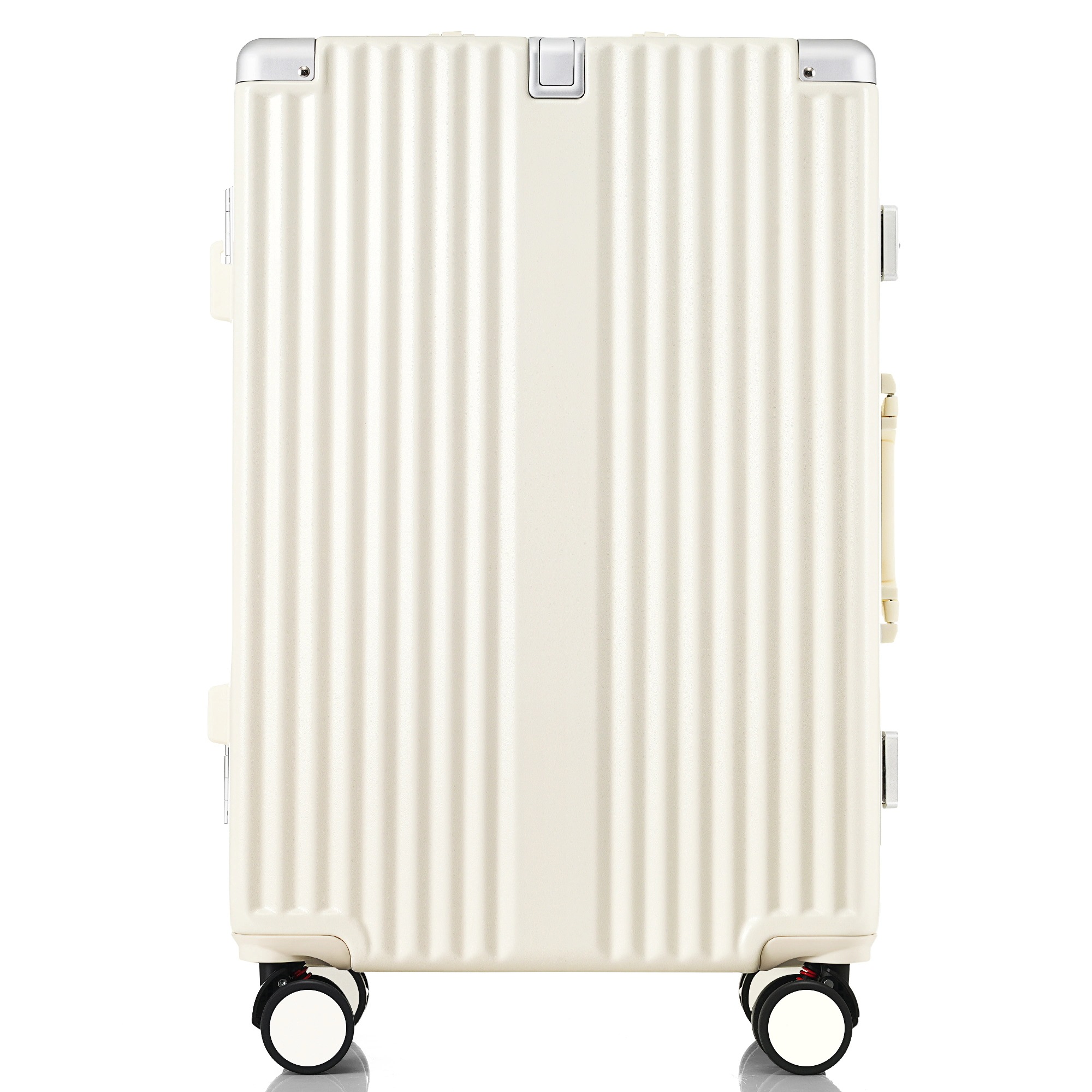 スーツケース Mサイズ フレームタイプ アルミ USBポート付き カップホルダー フック式底足 ストッパー付き キャリーケース キャリーバッグ 軽量 おしゃれ 静音 海外 TSAロック 高級