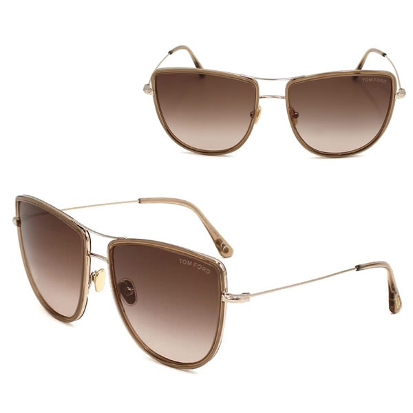 サングラス FT0759/S 28F 59 TF759 サングラス ノーズパッド EYEWEAR メンズ レディース ブラウン