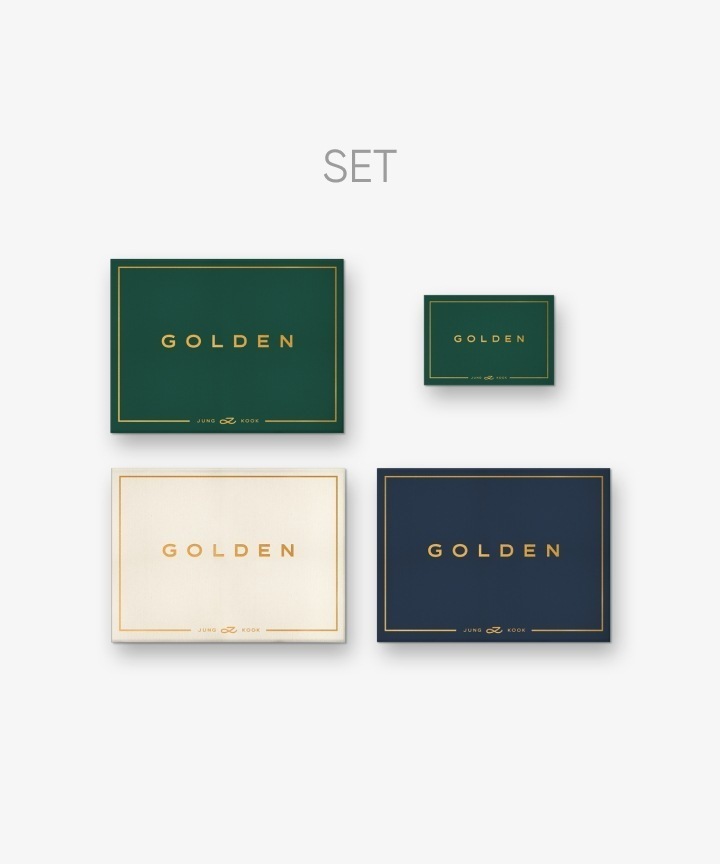 [4種セット] BTS JUNGKOOK [ GOLDEN ] (CD3種＋Weverse Albums ver1種) 1st ソロアルバム / 1次予約 チャート反映
