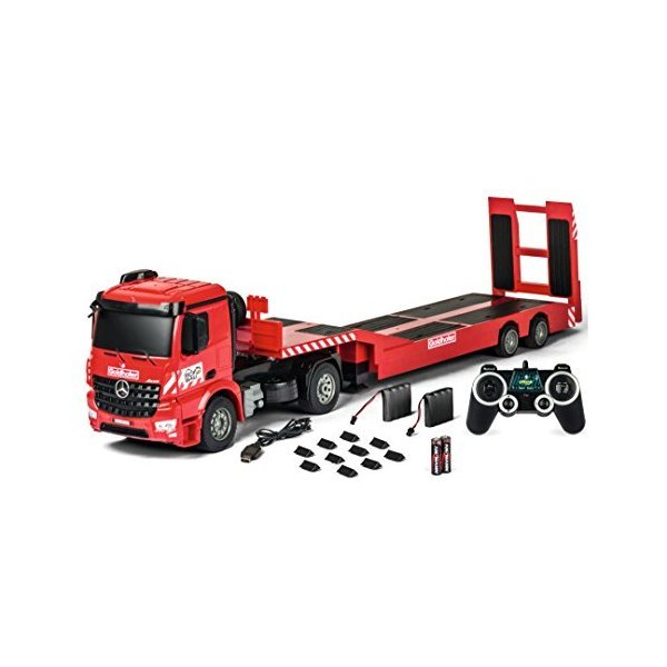 Carson 500907307 1:20 MB Arocs Goldhofer 2.4G 100% RTR Construction Vehicle with Functions Light and