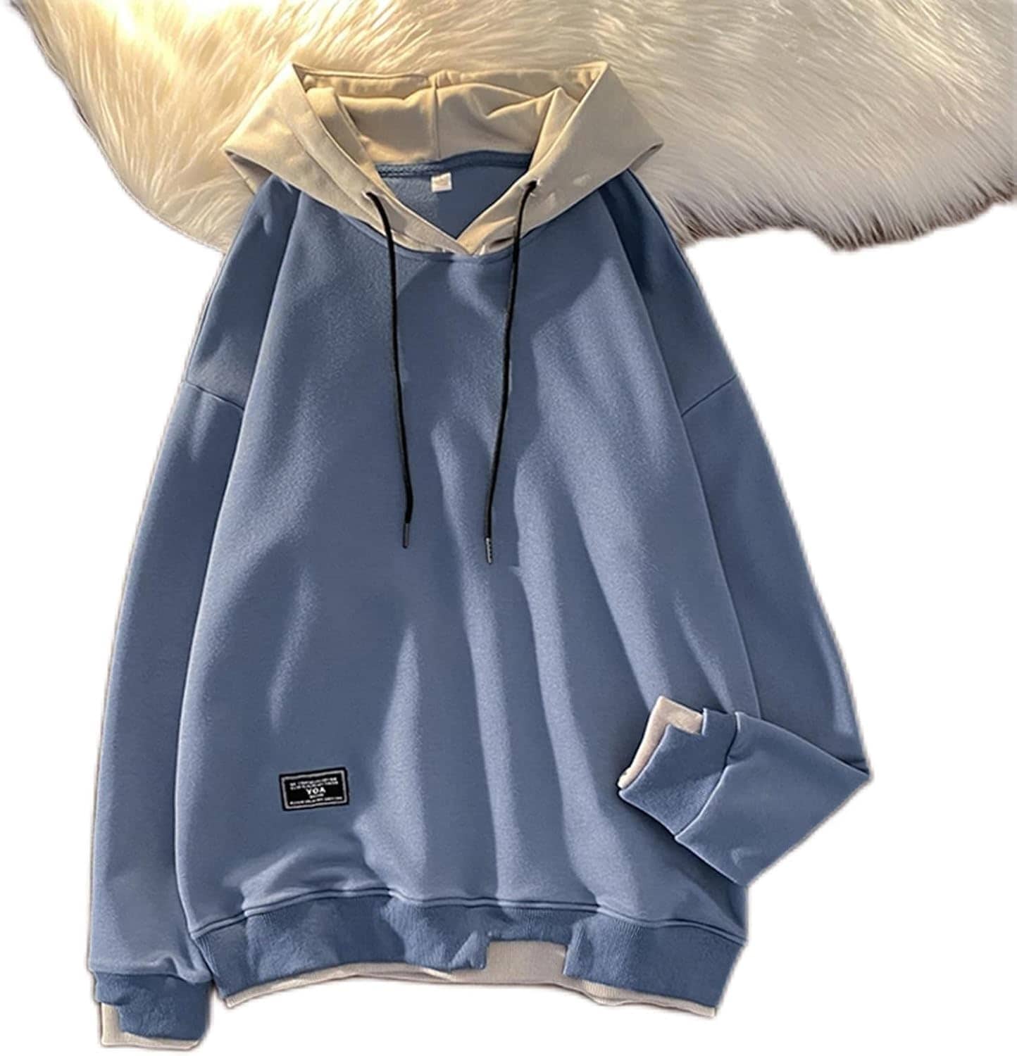 パーカー プルオーバー s-4xl メンズ フード付き 長袖 トレーナー ボア付き 5カラー 秋服 冬服 カジュアル 防風防寒 吸汗性 レトロ ファッション 練習用 普段着 ストリート ブラ