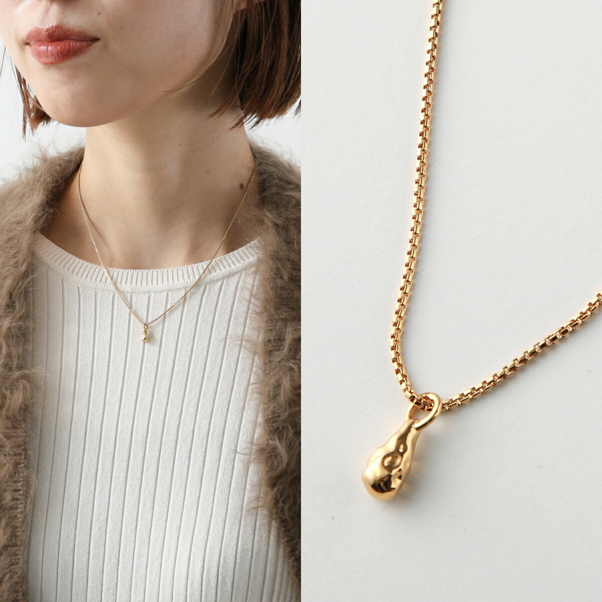 YOSTER ヨースター ネックレス Drop Necklace レディース メンズ ドロップ アクセサリー GOLD-PLATED 13,278円
