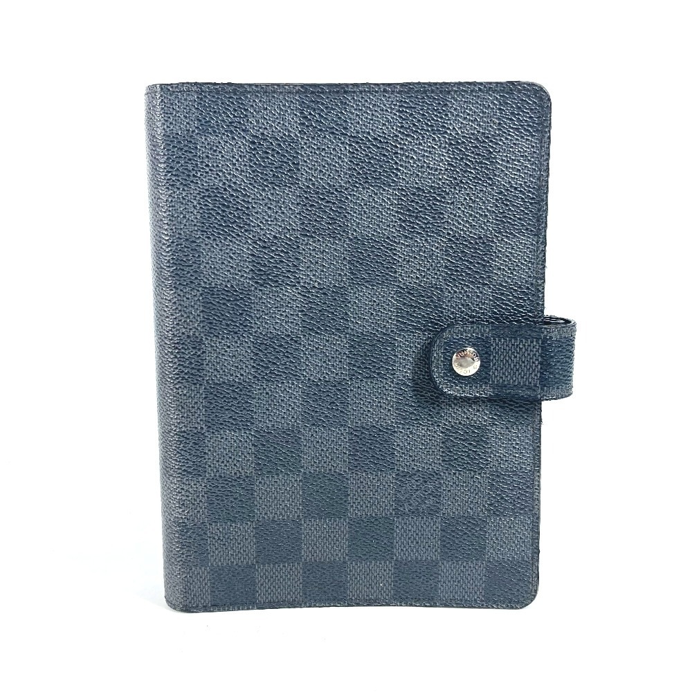 手帳カバー R20242 アジェンダMM ダミエグラフィット システム手帳 ステーショナリー ダミエグラフィットキャンバス ブラック